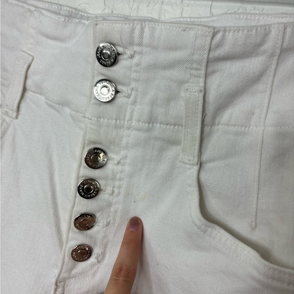 VERONICA BEARD Jeans Rosanna Corset Wide Leg Extra High Rise in White Size 29/8 - Picture 8 of 9